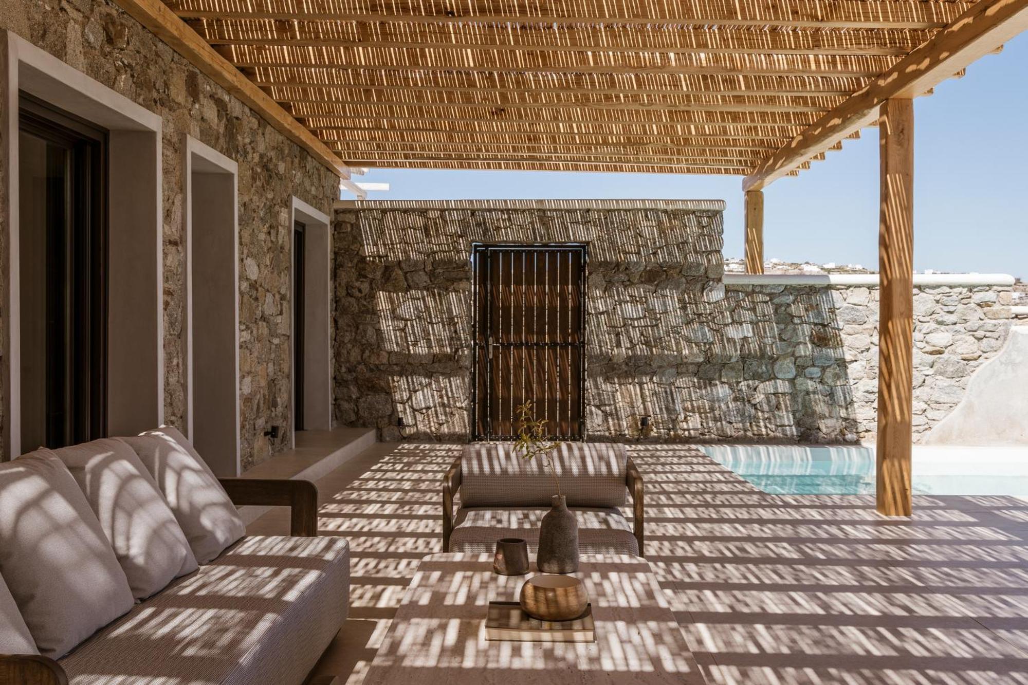 คาซา เดล มาร์ ไมโคนอส ซีไซด์ รีสอร์ต Aparthotel Agios Ioannis Diakoftis ภายนอก รูปภาพ