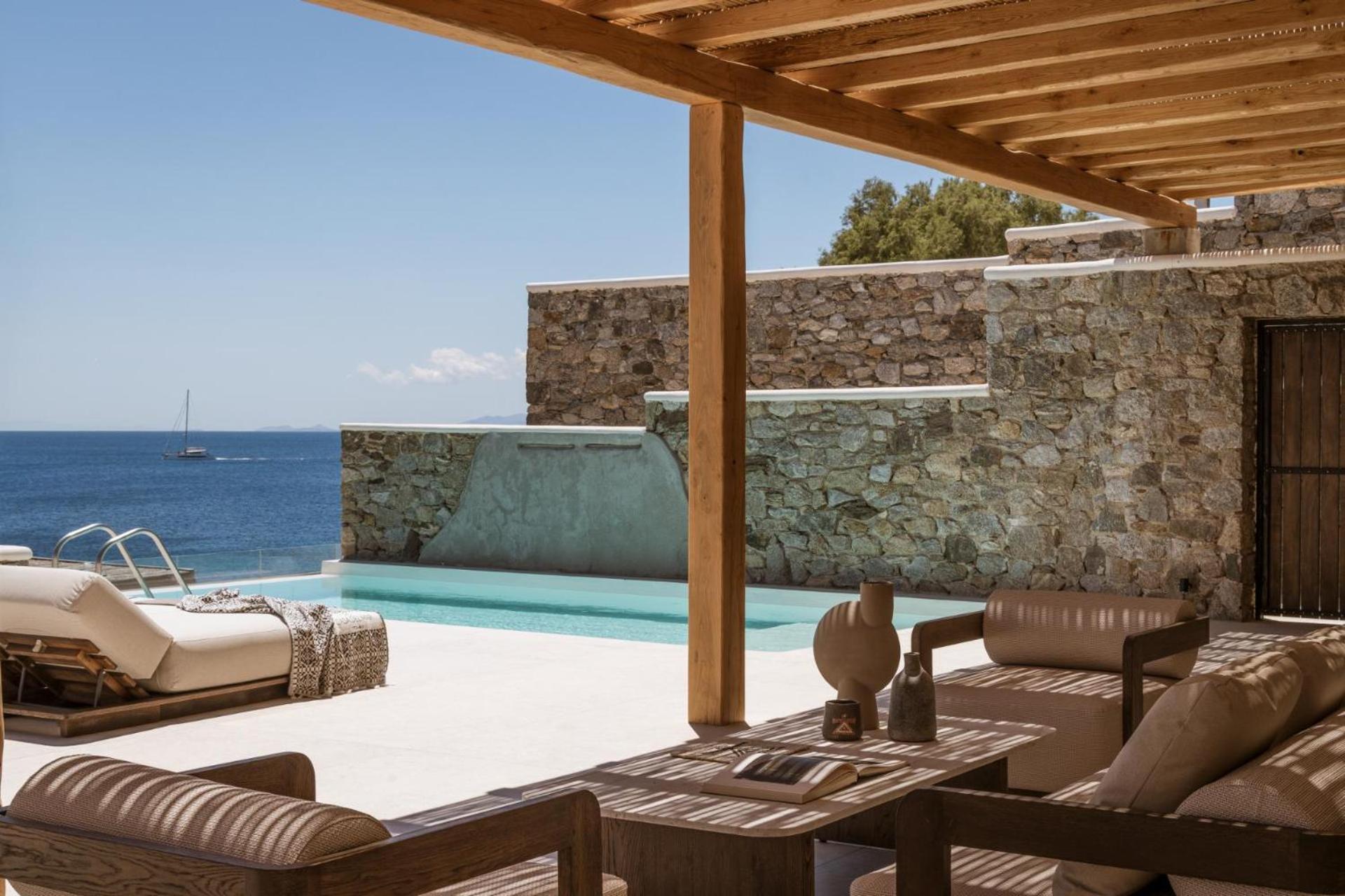 คาซา เดล มาร์ ไมโคนอส ซีไซด์ รีสอร์ต Aparthotel Agios Ioannis Diakoftis ห้อง รูปภาพ