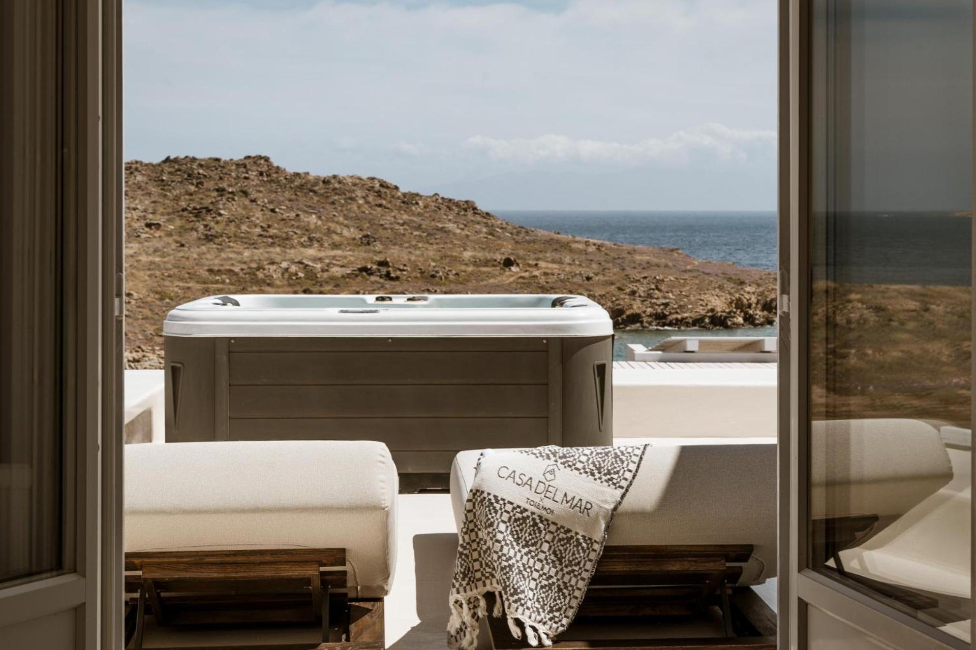 คาซา เดล มาร์ ไมโคนอส ซีไซด์ รีสอร์ต Aparthotel Agios Ioannis Diakoftis ห้อง รูปภาพ